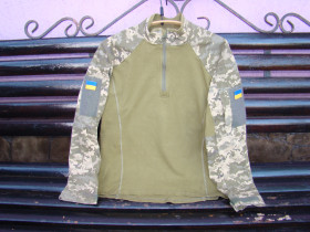 Інше Другое ^/--/^ Рубашка тактическая боевая убакс, хаки, пиксель, ВСУ ЗСУ, разм.50 рост 4. - фото фото фото