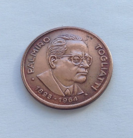 Італія і Ватикан Италия и Ватикан ^/--/^ Palmiro Togliatti 1893 1964 ITALY Italian Communist Party бронза ^_^^^ Palmiro Togliatti 1893 1964 ITALY Italian Communist Party СЕРЕБРО 800 - фото фото фото
