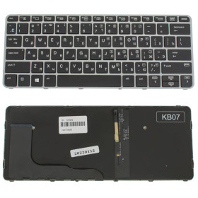 Клавіатури Клавиатуры ^/--/^ Клавиатура для ноутбука HP (EliteBook: 820 G /--/ 3) rus, black, silver frame, без джойстика, подсветка кл ^_^^^ Клавіатура для ноутбука HP (EliteBook: 820 G /--/ 3) rus, black, silver frame, без джойстика, підсвічування кл - фото фото фото