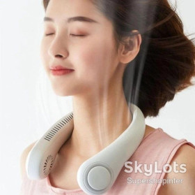 Вентилятори Вентиляторы ^/--/^ Вентилятор на шею NECK FAN VT-1010 Белый портативный с аккумулятором 4000 мАч + 3 режима обдува 5 Вт ^_^^^ Вентилятор на шию NECK FAN VT-1010 Білий портативний з акумулятором 4000 мАг + 3 режиму обдуву 5 Вт - фото фото фото
