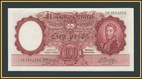 Аргентина Аргентина ^/--/^ Аргентина 100 песо 1960-1962 P-272  (272 /--/ c.1) a-UNC ^_^^^ Аргентина 100 песо 1960-1962 P-272 (272 /--/ c.1) a-UNC - фото фото фото