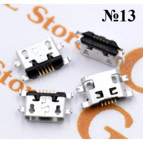 Роз'єми, гнізда Разъемы, гнезда ^/--/^ Разъем micro usb №13 Asus, Alcatel, Blackberry, Motorola, Huawei, Motorola, ZTE ^_^^^ Роз'єм micro usb No /--/ 13 Asus, Alcatel, Blackberry, Motorola, Huawei, Motorola, ZTE - фото фото фото
