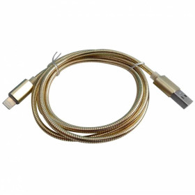 Шлейфи, перехідники Шлейфы, переходники ^/--/^ Кабель USB Lightning (айфон) 1 метр. Металевість обплетення. ^_^^^ Кабель USB Lightning (айфон) 1 метр. Металличность оплетения. - фото фото фото