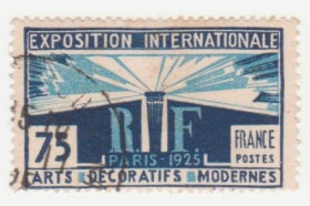 Франція Франция ^/--/^ Франция 1925  г. № 174  гашеная ^_^^^ Франція 1925 р. No 174 гашена - фото фото фото