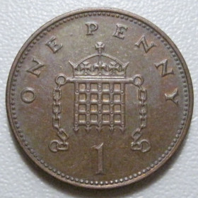 Єлизавета II (після ) Елизавета II (после ) ^/--/^ Велика Британія 1 пенні 1999 року Магнітна 43148 ^_^^^ Великобритания 1 пенни 1999 года Магнитная 43148 - фото фото фото