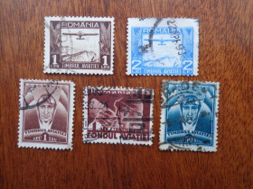Румунія Румыния ^/--/^ Румыния, 1935, авиация - микс,  гаш. ^_^^^ Румунія, 1935, авіація - мікс, гаш. - фото фото фото