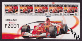 Транспорт Транспорт ^/--/^ Транспорт. Гибралтар  2004 г  MNH  - блок - FERARRI ^_^^^ Транспорт. Гібралтар 2004 MNH - блок - FERARRI - фото фото фото
