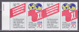НДР, ФРН ГДР, ФРГ ^/--/^ ГДР 1986 XI ВСЕМИРНЫЙ НАУЧНЫЙ КОНГРЕСС СЪЕЗД НАУКА УЧЁНЫЕ ЗЕМНОЙ ШАР Mi.3049**+купон Сцепка 2 серии MNH ^_^^^ НДР 1986 XI ВСЕМИРНИЙ НАУКОВИЙ КОНГРЕС З'ЇЗД НАУКА УЧНІ ЗЕМОЙ ШАР Mi.3049**+купон Зчіпка 2 серії MNH - фото фото фото