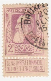 Бенілюкс Бенилюкс ^/--/^ Бельгия 1905  г. № 77 гашеная ^_^^^ Бельгія 1905 р. No 77 гашена - фото фото фото