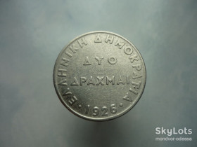 Греція Греция ^/--/^ Греция 2 драхмы 1926 ^_^^^ Греція 2 драхми 1926 - фото фото фото