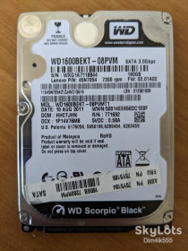 Жорсткі диски Жесткие диски ^/--/^ Жесткий диск Western Digital Black 160 /--/ GB 7200 /--/ rpm 16 /--/ MB WD /--/ 1600 /--/ BEKT-08 /--/ PVMT /--/ 1 2.5 SATAII ^_^^^ Жорсткий диск Western Digital Black 160 /--/ GB 7200 /--/ rpm 16 /--/ MB WD /--/ 1600 /--/ BEKT-08 /--/ PVMT /--/ 1 2.5 SATAIII - фото фото фото