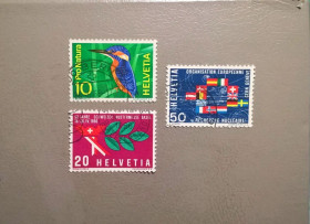 Швейцарія Швейцария ^/--/^ Швейцария Фауна Флаги Флора 1966 ^_^^^ Швейцарія Фауна Прапори Флора 1966 - фото фото фото