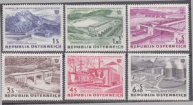 Австрія Австрия ^/--/^ Австрия 1962 ЭЛЕКТРИФИКАЦИЯ ДАМБА ПЛОТИНА ГЭС ЛЭП ТРАНСФОРМАТОР ПРОМЫШЛЕННОСТЬ Mi.1103-1108** ^_^^^ Австрія 1962 ЕЛЕКТРИФІКАЦІЯ ДАМБА ПЛОТИНА ГЕС ЛЕП ТРАНСПОРМАТОР ПРОМИСЛОВІСТЬ Mi.1103-1108** - фото фото фото