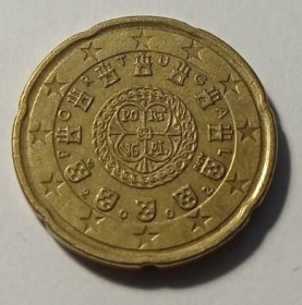 Інше Другое ^/--/^ Португалія. 20 євроцентів. 2002. ^_^^^ Португалия. 20 евроцентов. 2002. - фото фото фото