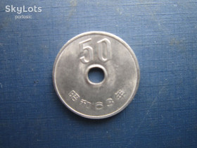 Японія Япония ^/--/^ Монета 50 ієн Японія 1988  (63) Хірохіто останній рік ^_^^^ Монета 50 иен Япония 1988 (63) Хирохито последний год - фото фото фото