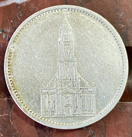 Германія (-) Германия (-) ^/--/^ Німеччина.  5 марок 1934 р.  «А».  Церква ^_^^^ Германия. 5 марок 1934 г. «А». Церковь - фото фото фото