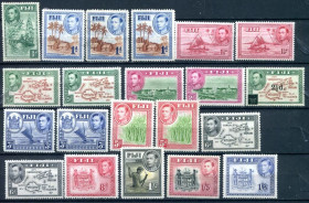 Великобританія Великобритания ^/--/^ БРИТАНСКИЕ КОЛОНИИ. 1937 гг. КОРОЛЬ ГЕОРГ VI ФИДЖИ. НЕПОЛНАЯ СЕРИЯ. РАЗНОВИДН. MNHMH.  2500 ^_^^^ Британські колонії. 1937. Король Георг VI Фіджі. Неповна серія. Різновид. MNHMH. 2500 - фото фото фото