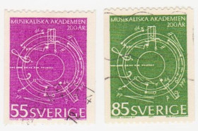 Скандинавія Скандинавия ^/--/^ Швеция 1971 г. № 715‑716 гашеная серия ^_^^^ Швеція 1971 р. No 715-716 гашена серія - фото фото фото