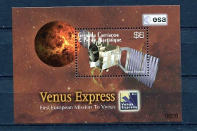 Освоєння космосу Освоение космоса ^/--/^ Гренада Grenada Carriacou Space 2006 Mi Bl 610 Venus Express MNH ^_^^^ Grenada Carriacou Space 2006 Mi Bl 610 Venus Express MNH - фото фото фото