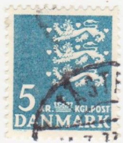 Балтійські країни Балтийские страны ^/--/^ Дания   1946 г. №  296 А  гашеная ^_^^^ Данія 1946 р. No 296 А гашена - фото фото фото