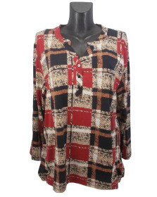 Кофти Кофты ^/--/^ Женская блуза Rbossi 5379 L красная ^_^^^ Жіноча блуза Rbossi 5379 L червона - фото фото фото