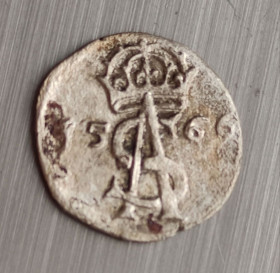 До  року До  года ^/--/^ Двойной денарий 1566 года  серебро Польша , оригинальная монета jkp /--/ 779 ^_^^^ Подвійний денарій 1566 року срібло Польща, оригінальна монета jkp /--/ 779 - фото фото фото