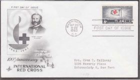 Америка Америка ^/--/^ США 1963 КРАСНЫЙ КРЕСТ МЕДИЦИНА ЗДРАВООХРАНЕНИЕ HENRY DUNANT ВРАЧ ДОКТОР БОЛЕЗНИ ЛЕЧЕНИЕ ФЛАГ Mi.852 ^_^^^ 1963 КРАСНИЙ КРЕСТ МЕДИЦИНА ЗДРАВООХОРОНЕННЯ HENRY DUNANT ВОРЧ ДОКТОР БОЛЕЗНІ ЛІКУВАННЯ ФЛАГ Mi.852 - фото фото фото
