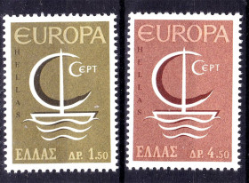 Греція Греция ^/--/^ Греция 1966 г  MNH  - ЕВРОПА  СЕПТ /  EUROPA  CEPT - ^_^^^ Греція 1966 MNH - Європа СЕПТ / EUROPA CEPT - фото фото фото