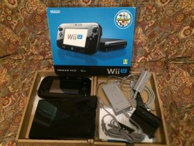Nintendo Nintendo ^/--/^ Приставка Nintendo Wii U     (PAL) 32 /--/ GB чёрная в коробке с игрой NintendoLand ^_^^^ Приставка Nintendo Wii U (PAL) 32 /--/ GB чорна в коробці з грою NintendoLand - фото фото фото