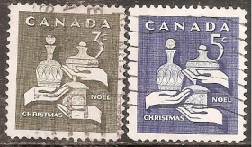 Північна Америка Северная Америка ^/--/^ Канада 1965 Sc.443-444 гаш. ПОЛНАЯ серия ^_^^^ Канада 1965 Sc.443-444 гаш. Повна серія - фото фото фото