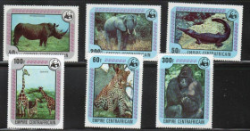Фауна Фауна ^/--/^ Фауна  ЦАР / CAR  MNH - WWF ^_^^^ NM Фауна ЦАР / CAR MNH - WWF - фото фото фото