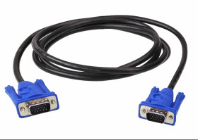Кабелі та перехідники Кабели и переходники ^/--/^ Кабель VGA - VGA    (D-Sub 15 /--/ pin), шнур для монитора и проектора рабочий ^_^^^ Кабель VGA - VGA (D-Sub 15 /--/ pin), шнур для монітора і проектора робочий - фото фото фото