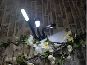 Адаптери Адаптеры ^/--/^ USB лампа для ноутбука юсб ліхтарик, світильник для Power Bank чорний ^_^^^ USB лампа для ноутбука юсб фонарик, светильник для Power Bank черный - фото фото фото