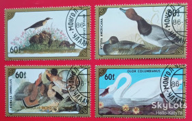 Монголія Монголия ^/--/^ Монголия 1986 фауна птицы Mi 1807-1810 ^_^^^ Монголія 1986 фауна птиці Mi 1807-1810 - фото фото фото