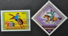 Інше Другое ^/--/^ Монголия Фауна Лошадь Всадник 1974 ^_^^^ Монголія Фауна Кінь Вершник 1974 - фото фото фото