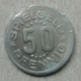 НДР, ФРН ГДР, ФРГ ^/--/^ Германия 50 пфенинг =жетон ^_^^^ Німеччина 50 пфенінг =жетон - фото фото фото