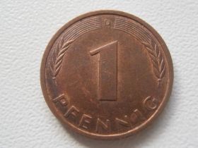 Сучасні c  року Современные c  года ^/--/^ Германия 1 пфенниг 1991 года D 28759 ^_^^^ Німеччина 1 пфеніг 1991 року D 28759 - фото фото фото