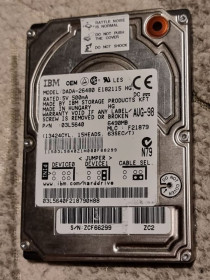 Жорсткі диски Жесткие диски ^/--/^ 0% ide hdd 2.5 6490 мб  (6.5 гб) ibm travelstar 4200 жесткий диск dada-26480 ибм ata pata ^_^^^ 0% ide hdd 2.5 6490 мб (6.5 гб) ibm travelstar 4200 жорсткий диск dada-26480 ібм ata pata - фото фото фото