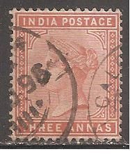 Індія Индия ^/--/^ Бр.Индия 1890 Sc.41 гаш. ^_^^^ Бр.Індія 1890 Sc.41 гаш. - фото фото фото