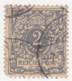Німецька імперія (-) Германская империя (-) ^/--/^ Германия  ( империя) 1889 г. №  45 гашеная ^_^^^ Німеччина (Імперія) 1889 р. No 45 гашена - фото фото фото