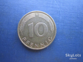 НДР, ФРН ГДР, ФРГ ^/--/^ Монета 10 пфенігів Німеччина ФРН 1993 F ^_^^^ Монета 10 пфеннигов Германия ФРГ 1993 F - фото фото фото