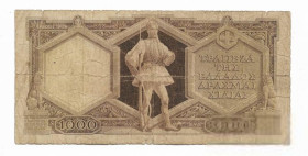 Греція Греция ^/--/^ Греция 1000 драхм 1944 редкая ^_^^^ Греція 1000 драхм 1944 рідкісна - фото фото фото