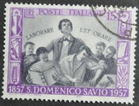 Інше Другое ^/--/^ Италия Святой Доминик Савио 1957 ^_^^^ Італія Святий Домінік Савіо 1957 - фото фото фото