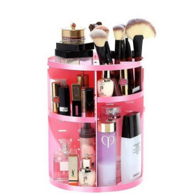 Інше Другое ^/--/^ Вращающийся органайзер для косметики Rotation Cosmetic Organizer, pink ^_^^^ Обертовий органайзер для косметики Rotation Cosmetic Organizer, pink - фото фото фото