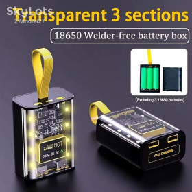 Зовнішні акумулятори (Power Bank) Внешние аккумуляторы (Power Bank) ^/--/^ 2.Корпус кейс для павербанку 3 /--/ x /--/ 18650 павербанк Power Bank зі швидкою зарядкою та дисплеєм для складання зарядних пристроїв Cyberpunk ^_^^^ 2. Корпус кейс для павербанка 3 /--/ x /--/ 18650 павербанк Power Bank со быстрой зарядкой и дисплеем для сборки зарядных устройств Cyberpunk - фото фото фото