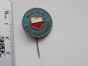 Інше Другое ^/--/^ Значок Польша Solidarnosc Солидарность N.S.Z.Z. ^_^^^ Польща Solidarnosc Солідарність N.S.Z.Z.Z. - фото фото фото