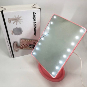 Дзеркальця Зеркальца ^/--/^ Зеркало для макияжа с 16 LED подсветкой ^_^^^ Дзеркало для макіяжу з 16 LED підсвіткою - фото фото фото