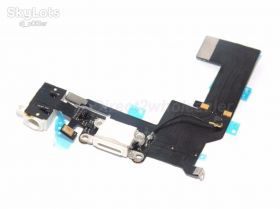 Роз'єми, гнізда Разъемы, гнезда ^/--/^ Шлейф зарядки iPhone 5 /--/ S белый ^_^^^ iPhone 5 /--/ S білий - фото фото фото