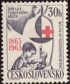 Чехословаччина Чехословакия ^/--/^ Чехословакия. 100-летие Международного Красного Креста.  (серия)* 1963 г. ^_^^^ Чехословаччина. 100-річчя Міжнародного Червоного Хреста (1963) - фото фото фото