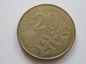 Греція Греция ^/--/^ Греция 20 драхм 1998 года #19256 ^_^^^ Греція 20 драхм 1998 #19256 - фото фото фото